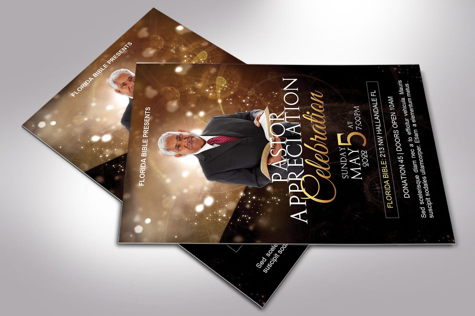 Starlight Anniversary Flyer V2 Word Publisher Template