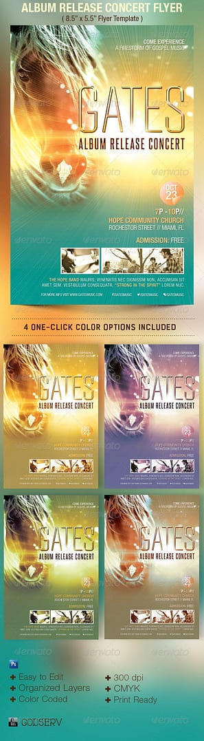 Album Release Concert Flyer Template post thumbnail image