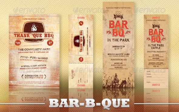 Event Flyer Ticket Template