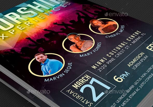 Worship Concert Flyer Template