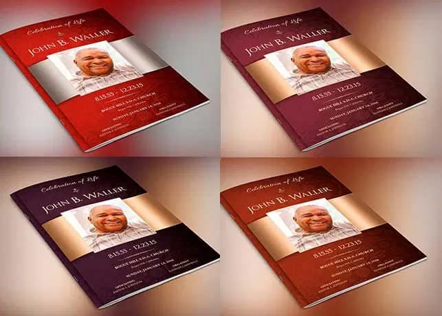 Dignity Funeral Program Word Publisher