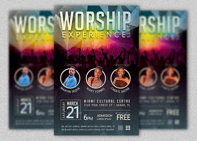 Worship Concert Flyer Template