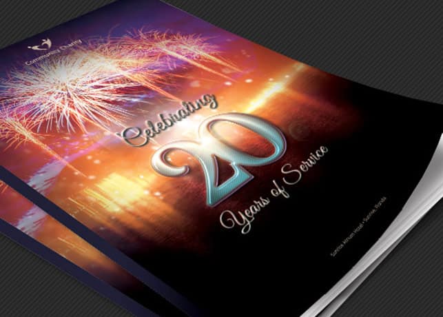 Charity Anniversary Program Cover Template