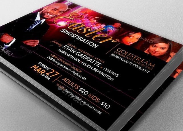 Easter Concert Flyer Template