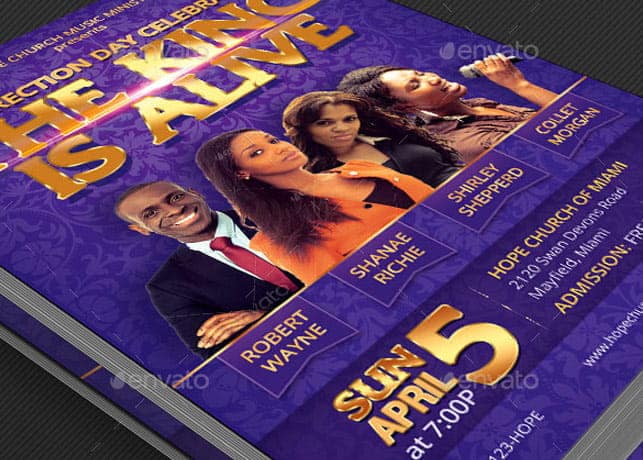 Resurrection Day Concert Flyer Template