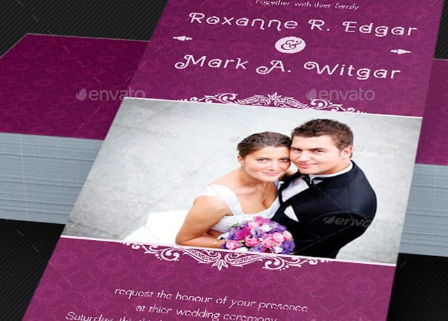 Wedding Invitation Card Template