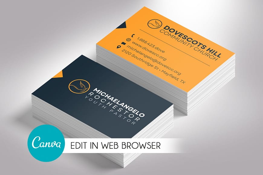 Modern Business Card Canva Template